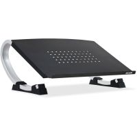 Adjustable Curve Laptop Stand for Notebooks, Black/Silver